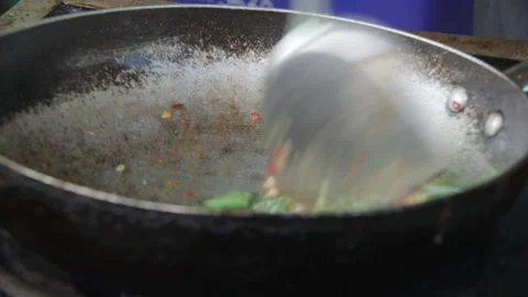 Thai Stir Fry Stock Footage 146128488