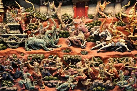Thai stucco Stock Photos