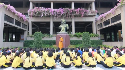 Thai Students made fun events. Stock-Footage 51028715