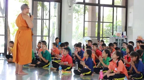 Thai Students made fun events. Stock Footage 51221489