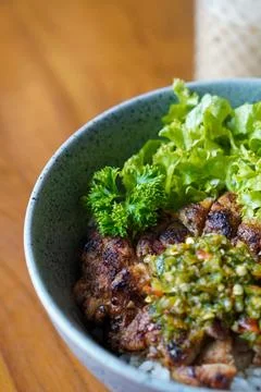 Thai-style chicken dish Stock Photos