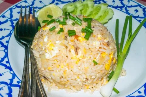 Thai-Style Crab Fried Rice Recipe Stock Photos