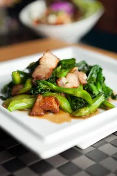 Thai Style Crispy Pork Stock Photos