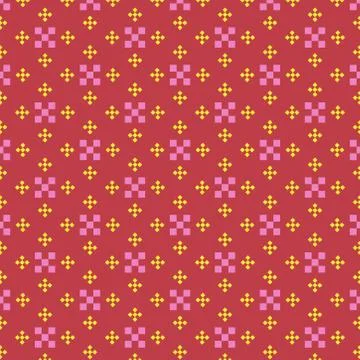 Thai style design form by pixel - abstract background Stock Illustration