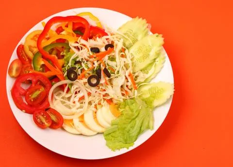 A thai style egg salad Stock Photos
