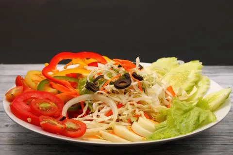 Thai style egg salad Stock Photos