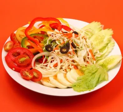 A thai style egg salad Stock Photos