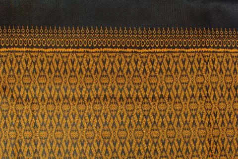 Thai style fabric pattern background Fotos Stock