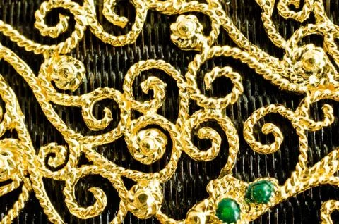 Thai-style  gild art pattern Fotos Stock