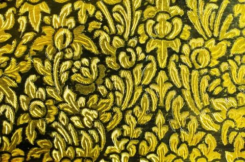Thai-style  gild art pattern Stock Photos