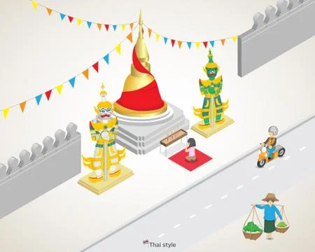 Thai style Stock Illustration
