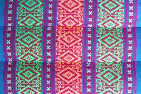 Thai style native textile Stock Photos