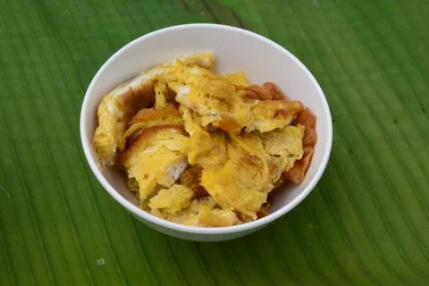 Thai style  omelette Stock Photos