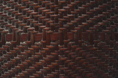 Thai style pattern nature background texture wicker surface for furniture mat Stock Photos