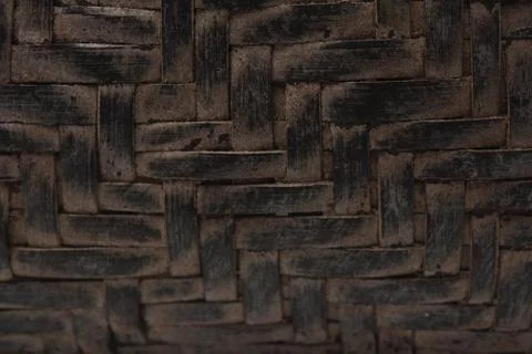 Thai style pattern nature background texture wicker surface for furniture mat Stock Photos