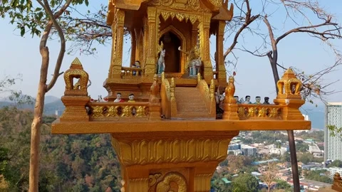 Thai style shrine Stock Footage 266898330