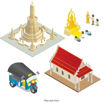 Thai style Vol.1 Ilustración de archivo