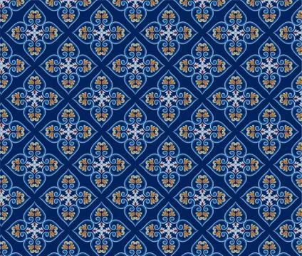 Thai style wallpaper Stock Illustration