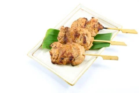 Thai styled pork babeque Stock Photos
