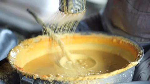 Thai sweets cooking Stock Footage 121526577