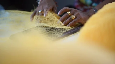 Thai sweets cooking Stock Footage 121526785