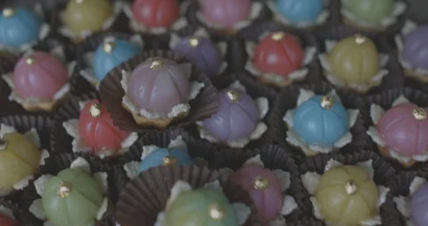 Thai sweets snack Video stock 100534893