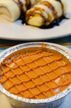 Thai tea cake 스톡 사진