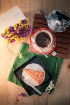 Thai tea cake Stock Photos