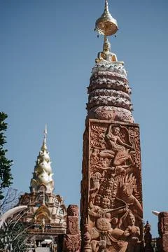 Thai temple art pattern Stock Photos