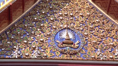 Thai temple decoration Stock-Footage 149234227