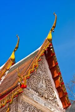 Thai temple. Stock Photos