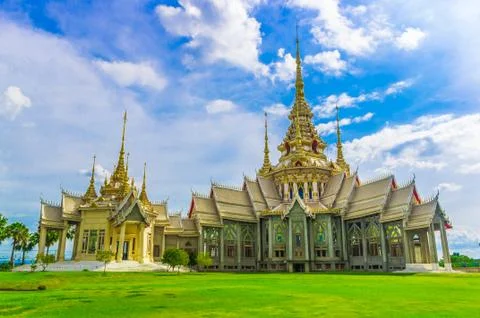 Thai temple in thailand Stock Photos