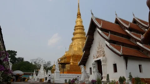 Thai temple, Wat Phra That Chae Haeng - Nan Stock-Footage 88263209