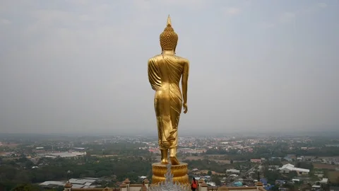 Thai temple, Wat Phra That Khao Noi - Nan Stock Footage 88263336