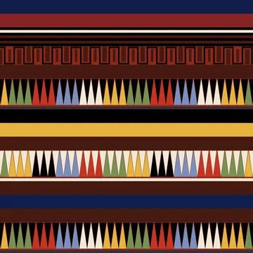 Thai Textile Illustrations, Authentic Thai Fabric Patterns, Thai Silk Patterns Stock Illustration