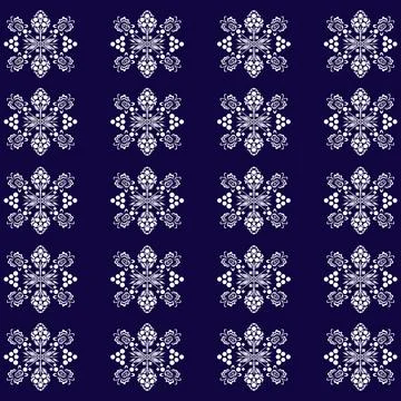 Thai Textile Illustrations, Authentic Thai Fabric Patterns, Thai Silk Patterns Stock Illustration