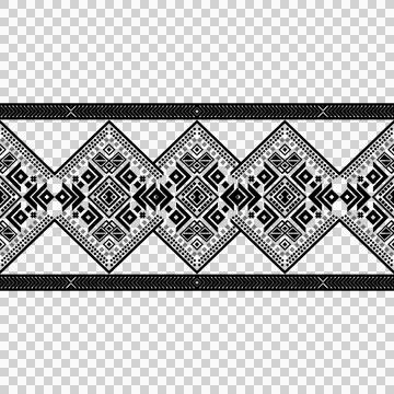 Thai Textile Illustrations, Authentic Thai Fabric Patterns, Thai Silk Patterns Stock Illustration