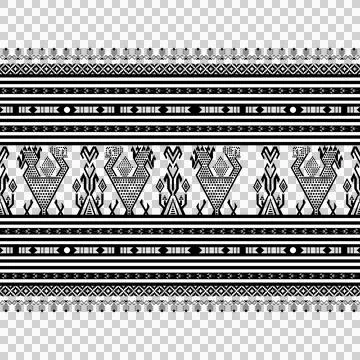 Thai Textile Illustrations, Authentic Thai Fabric Patterns, Thai Silk Patterns Stock Illustration
