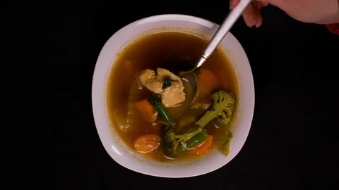 Thai Tom Yum Soup Stock Footage 102333403