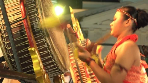 Thai traditional drum performance. Stock Footage 101729418