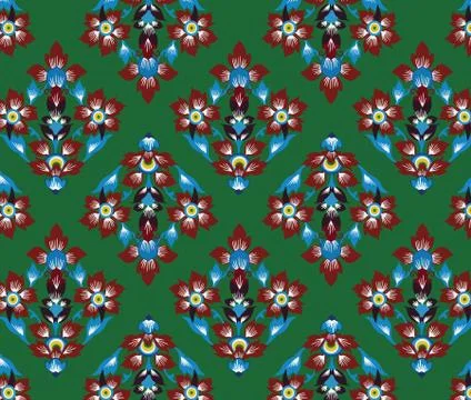 Thai traditional style art pattern Stock Illustration