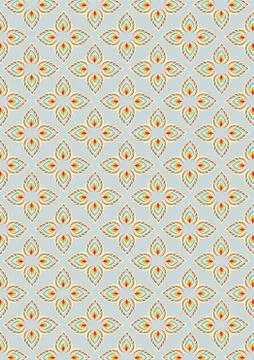 Thai traditional style art pattern Stock Illustration