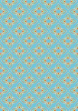 Thai traditional style art pattern Stock Illustration