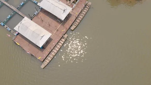 Thai underwater public temple Stock Footage 88648133
