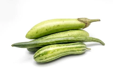 Thai vegetable mix on white Stock Photos