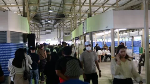 Thai voters casting ballots Stock Footage 328113350