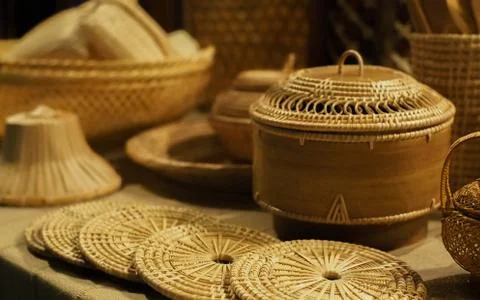 Thai Waeve ware Stock Photos