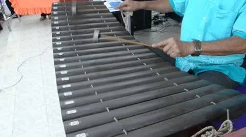 Thai xylophone Stock Footage 10841671
