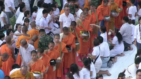 Thailand 22600 Monks 56401 Stock Footage 10857793