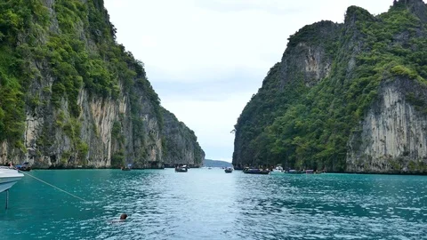 Thailand 4 December 2016 Phi Phi National Park, Krabi, Thailand Stock Footage 84444926